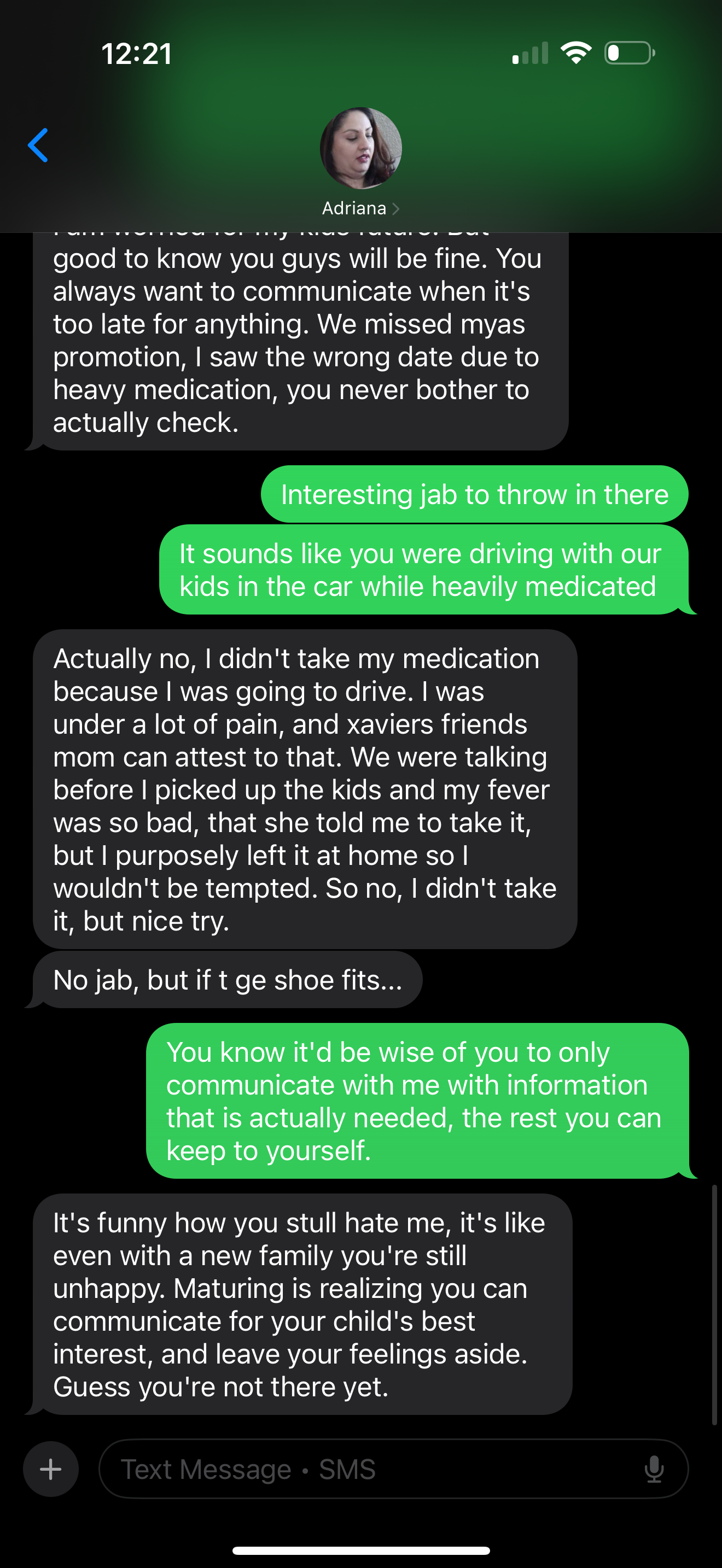 Text message screenshot 2