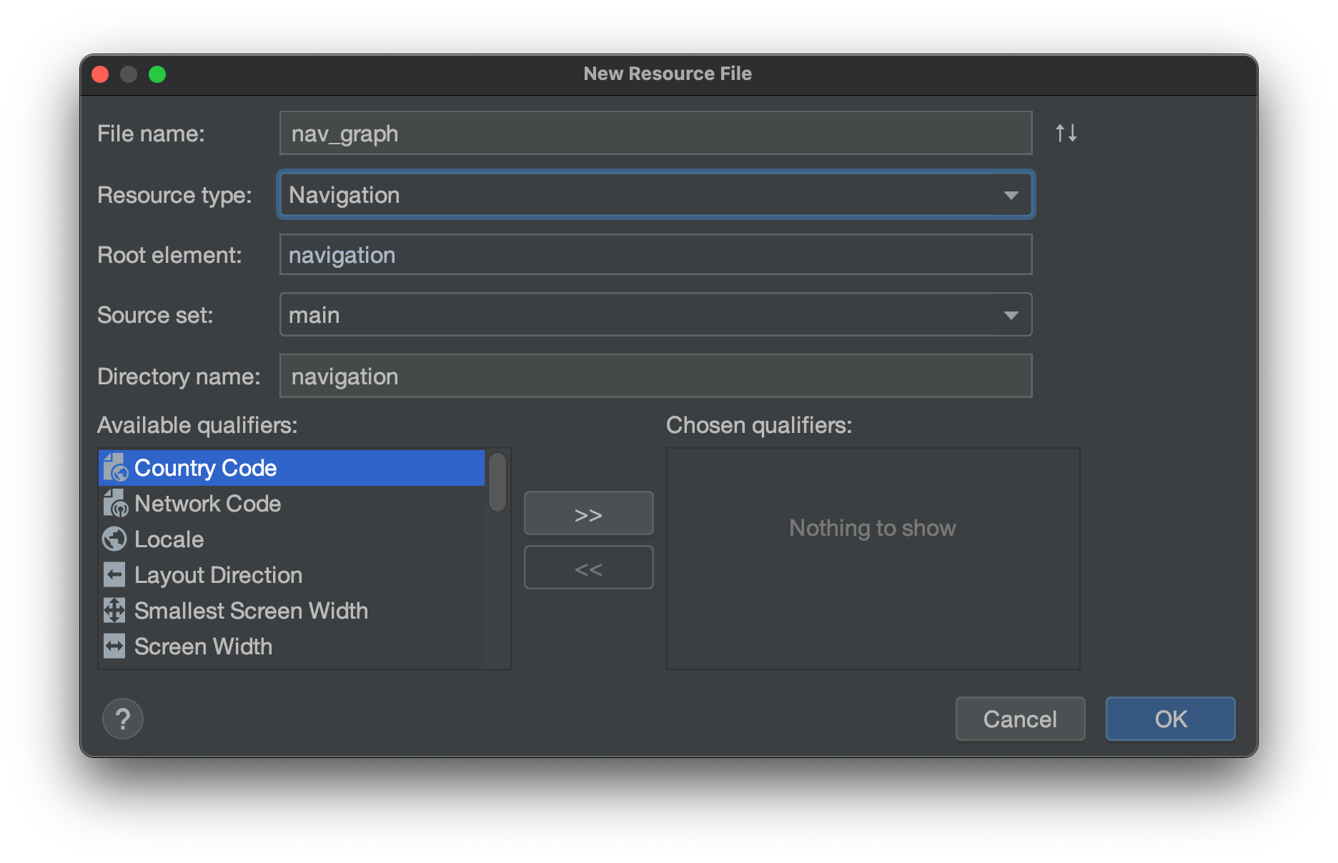 Nav Graph Configuration